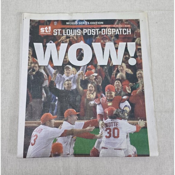 3 St. Louis Post-Dispatch 2011 Cardinals Newspapers – NL Champs & World Series - Picture 14 of 16